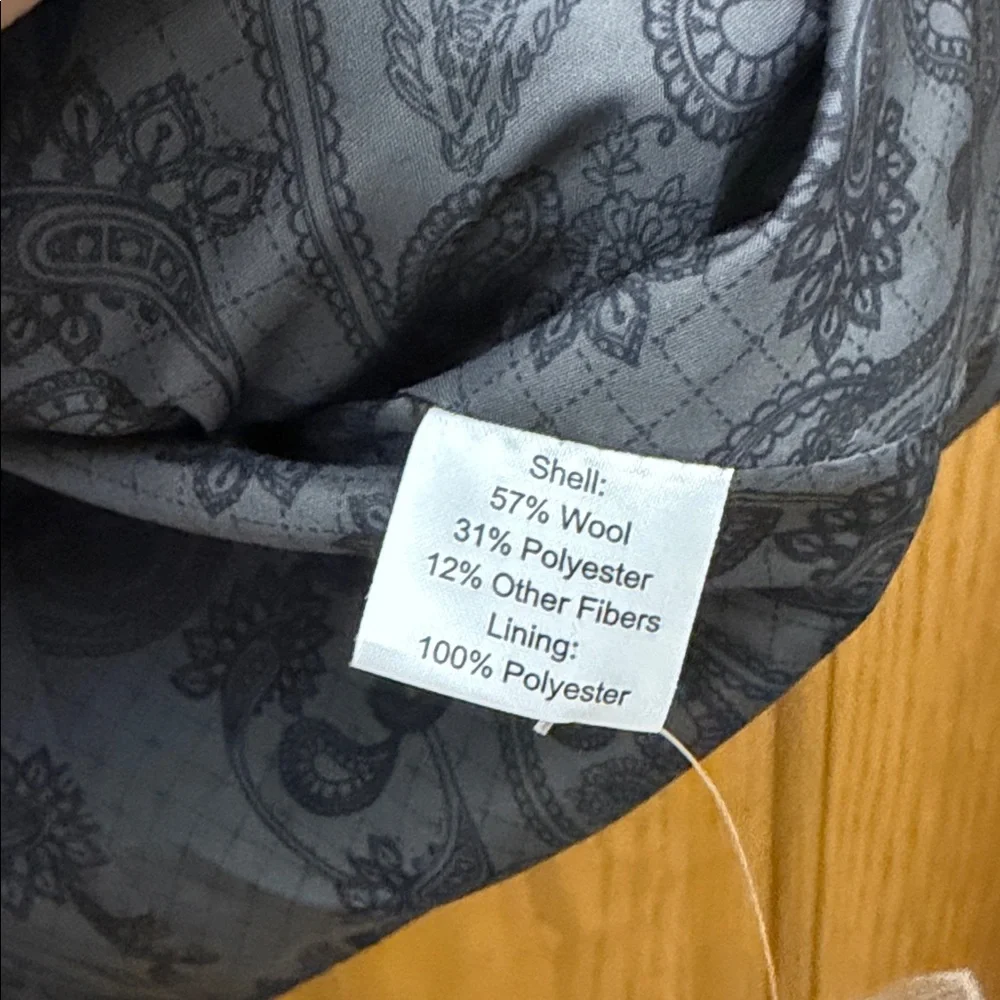 NWOT JOSEPH ABBOUD Paisley Wool Blend Button Up Formal Vest Bundle Size M